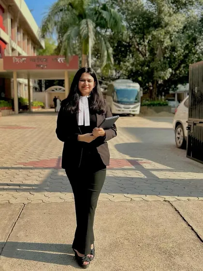A confident and prepared presence is key. Here I am outside the Panchkula District Court, ready to represent my client. I handle cases with the same focus and determination, regardless of the court.