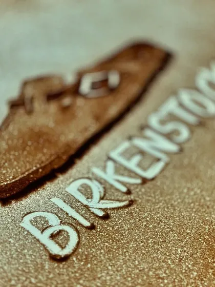 The final frame of the Birkenstock story, the logo etched in sand. This is how I often conclude a corporate narrative, creating a powerful and lasting brand impression for product launches, anniversary celebrations, and company events.