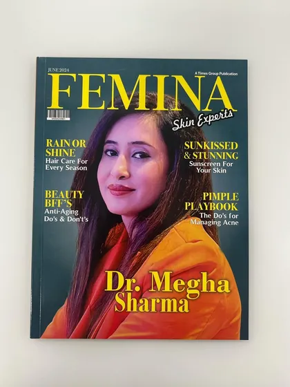 Being featured on the cover of Femina as a skin expert was a proud moment. It reinforces my commitment to providing credible, science-backed dermatological care and sharing my knowledge to help more people achieve healthy skin.