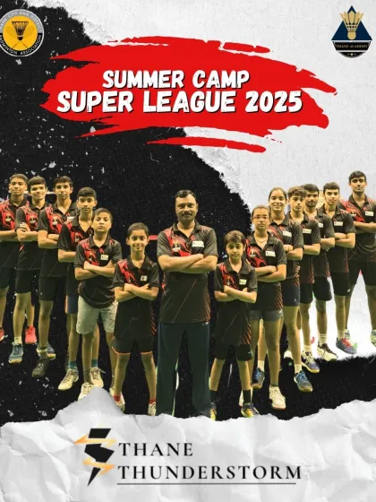 Introducing the Thane Thunderstorms, helmed by Naresh Gundle. This team is ready to shake things up with their electric energy on the court.
