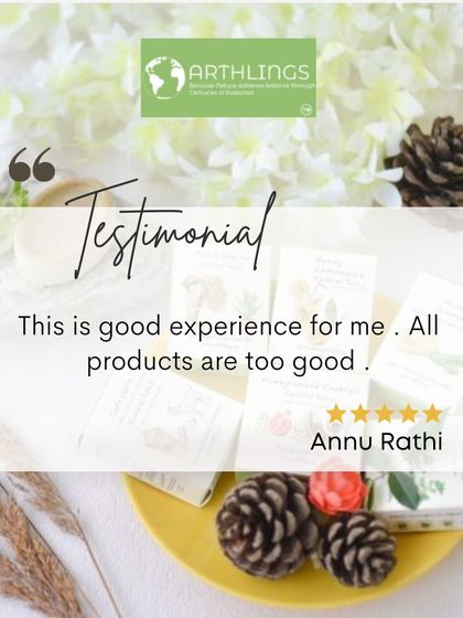 "This is a good experience for me. All products are too good." A simple but powerful testimonial from Annu Rathi. We are so happy you are enjoying the products.