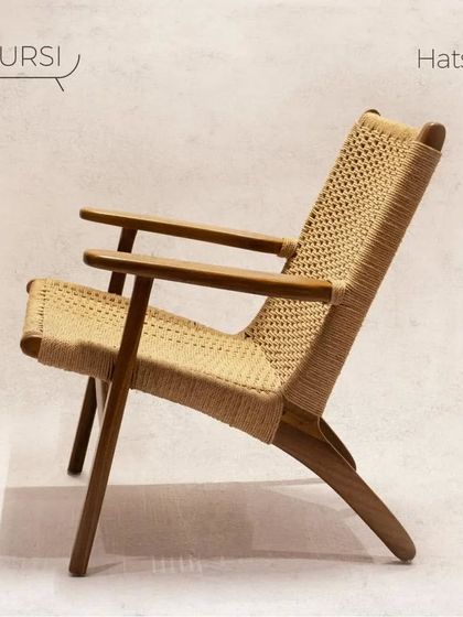 Meet the 'Hatsun' easy chair. With a solid teak frame and a beautifully woven rope seat and back, it's an exceptionally comfortable chair to lounge in and a perfect addition to your reading space.
