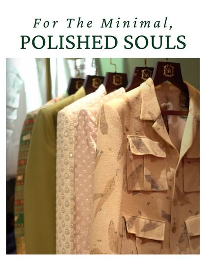 For the minimal, polished souls. This collection of jackets in subtle prints and clean silhouettes is designed for those who prefer understated elegance.