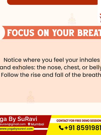 Our simple guide on how to meditate starts with focusing on your breath. Notice the rise and fall of your inhales and exhales.