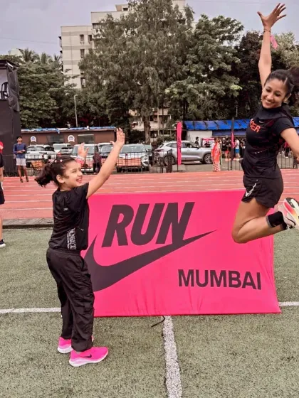 The pure joy of running. Sharing this moment with my daughter after a Nike Run event in Mumbai is what it's all about. I coach to help you find this same freedom and happiness in your own running journey.