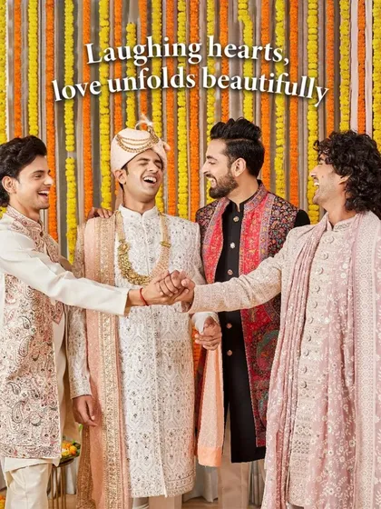 A wedding is a celebration of families. We dress the groom and his entire crew, ensuring everyone looks their part. Here's to laughing hearts and coordinated style that unfolds beautifully.