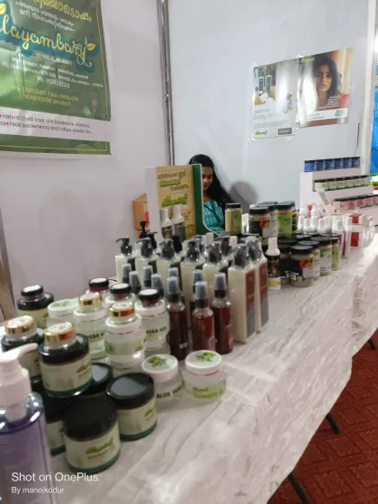 A wide view of my stall at the Onam market. I had my entire range of handmade products on display, from soaps and oils to body washes. It was a wonderful opportunity to connect with so many of you.