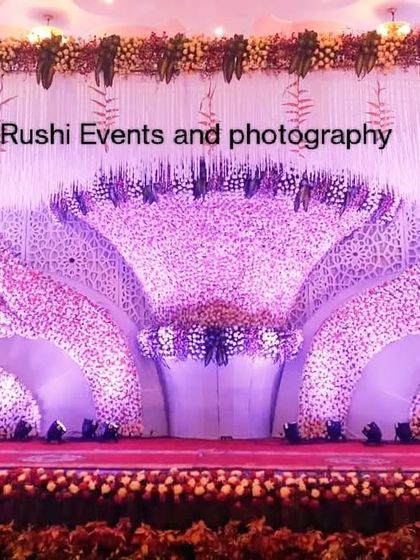 Rushi Events - Event Planning & Management Grand Wedding & Reception Stages photo 4