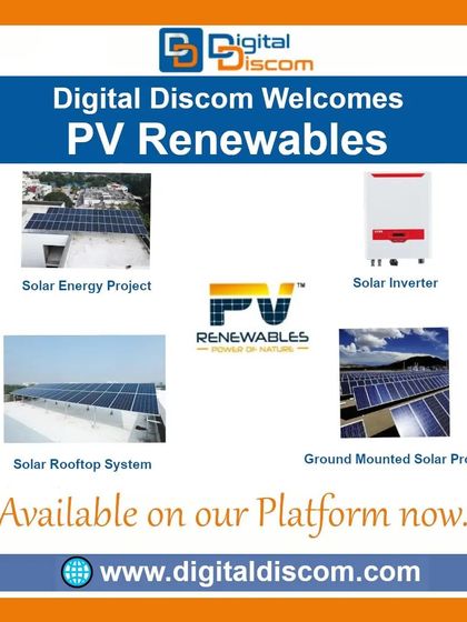 PV Renewables showcases their expertise in both rooftop and ground-mounted solar projects. They provide complete solar energy project execution, from panels to inverters.
