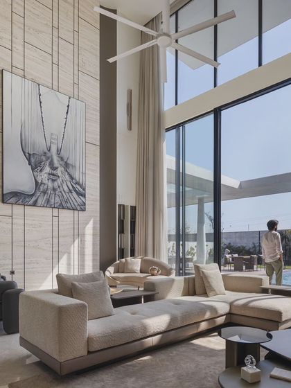 We were featured as 'The Luxury Disruptors' for our commitment to sustainability and local craftsmanship. This image of the Ananda residence highlights our focus on creating light-filled spaces with strong indoor-outdoor connections.