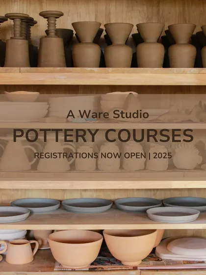 Announcing the return of our popular 7 week pottery course, with registrations open for the new 2025 cohort.