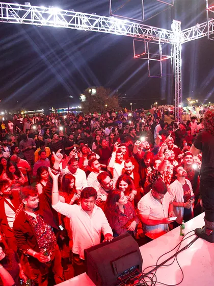 Life's a gig, and we're the headliners of our own story. This shot captures the feeling of commanding a stage and connecting with a huge audience.