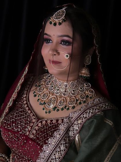 A beautiful bridal portrait. My studio provides the perfect lighting and backdrop for stunning pictures.