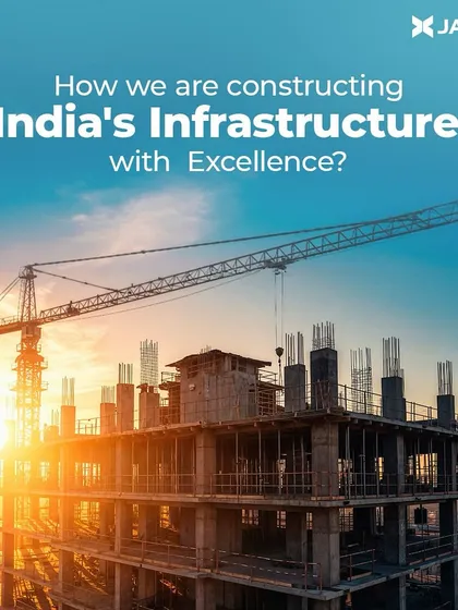 As the sun sets on a construction site, our work continues. This image captures the scale and ambition of our infrastructure projects, reflecting our commitment to building India's future with excellence, from foundation to completion.