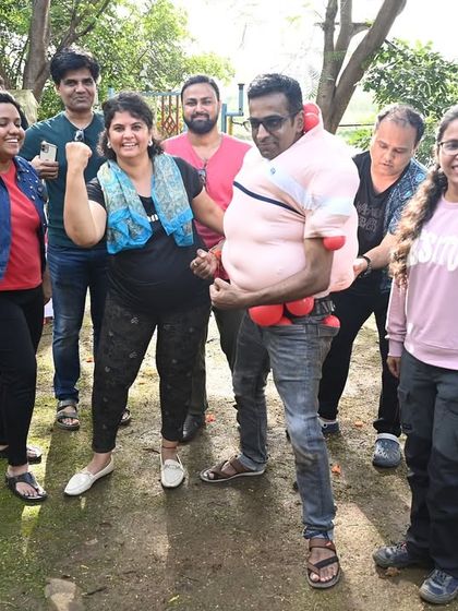 Two teams ready to face off in a fun, physical challenge. The games are designed to be inclusive for all fitness levels, focusing on participation and teamwork over pure athleticism.