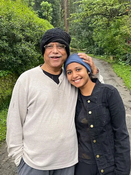 With my Guruji. His blessings and teachings are the foundation of my musical journey, and I am forever fortunate to be his student.
