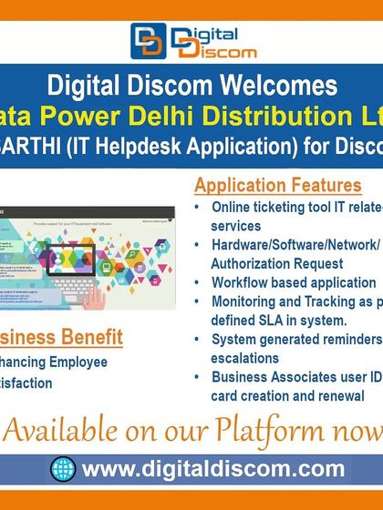 We offer solutions to improve internal support services, such as the IT SARTHI Helpdesk Application from Tata Power DDL. This online ticketing tool manages all IT-related service requests for hardware, software, and network access, enhancing employee satisfaction through efficient tracking and resolution.