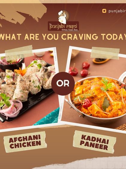 What are you craving today? Creamy Afghani Chicken or spicy Kadhai Paneer? Why not have both?