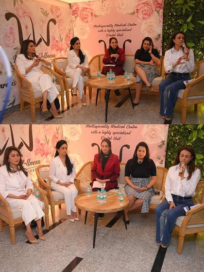 On the panel at Udana Wellness, discussing yoga and preventive care. These conversations are so important for empowering people to take charge of their well-being.