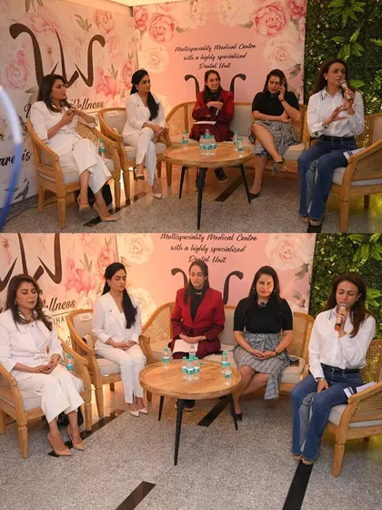 The panel discussion at Udana Wellness. I was joined by other esteemed doctors and wellness experts to have a rich conversation about holistic health.