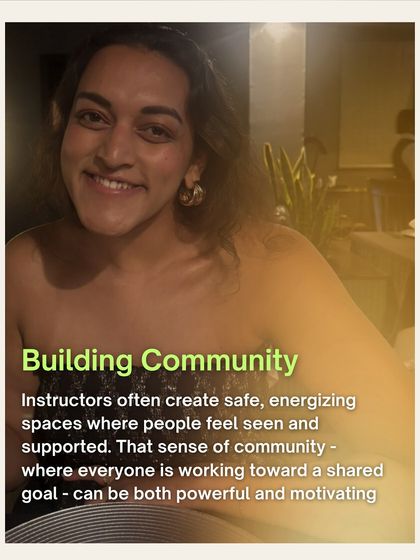 Building community is at the core of what we do. Our instructors, like Vaibhavi, create safe and energizing spaces where people feel seen and supported, working together toward a shared goal.