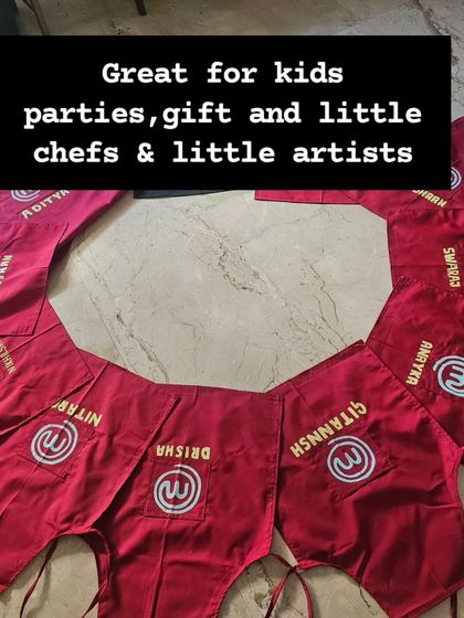 These personalized aprons are great for kids' parties, encouraging little chefs and artists. Adding a name makes each gift unique and memorable.