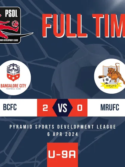 A clean sheet and a 2-0 win for our U9A team in their PSDL fixture.