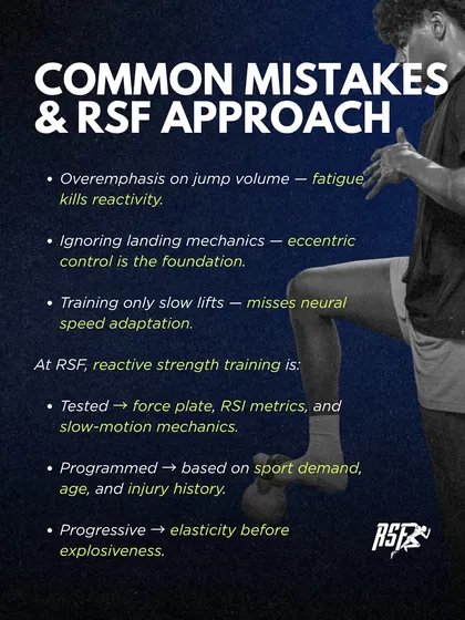 My approach to reactive strength training is tested, programmed, and progressive. I use force plates and slow-motion analysis to build elasticity before explosiveness, avoiding common mistakes like overemphasizing jump volume.