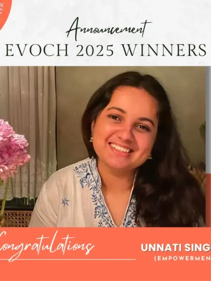Celebrating the EVOCH Award winner for Empowerment from our Mumbai Chapter.