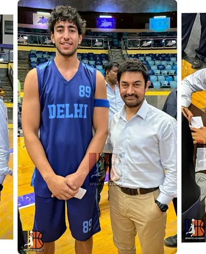 A collage of our players getting their moment with Aamir Khan on set. These pictures represent the dream of every young athlete coming true.