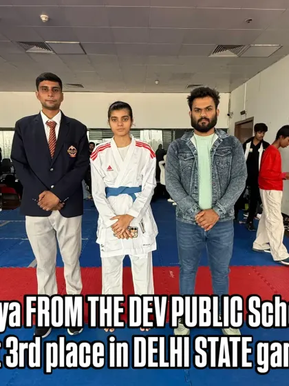 Jiya from The Dev Public School, one of my dedicated students, secured 3rd place in the Delhi State games. Her hard work paid off.