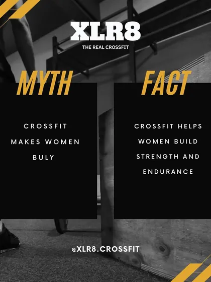 Myth vs. Fact: Debunking the myth that CrossFit makes women bulky. It builds strength and endurance.