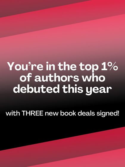 A fun graphic celebrating my debut year, where I signed three new book deals. It's been an incredible ride and I'm so grateful.