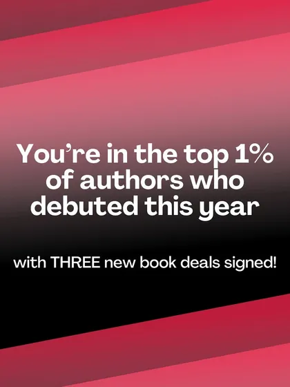 A fun graphic celebrating my debut year, where I signed three new book deals. It's been an incredible ride and I'm so grateful.