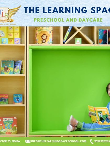 A happy reader enjoying a book in our specially designed reading space. We believe that providing a comfortable and inviting area for reading encourages children to become independent learners.