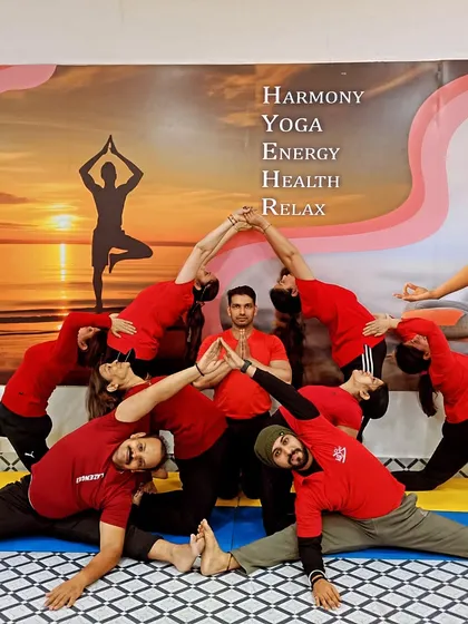 This is the power of Acro Yoga. It is not just about making shapes, but about teamwork, communication, and creating something beautiful together as a group. See how we use each other for balance and support in this group asana.