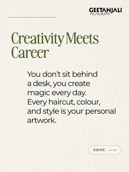 Creativity meets career. As a stylist, you don't sit behind a desk; you create magic and personal artwork every day.