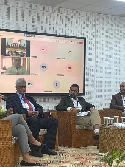 A view of the panel discussion on technology transfer, where our partner facilitated a conversation among experts from academia and industry.