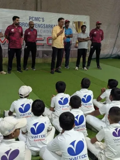 Speaking to the younger batch of players, instilling the values of discipline and hard work from the very beginning of their journey.