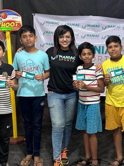 A group of kids proudly display their vouchers from our activity booth. It was great to see so much enthusiasm.