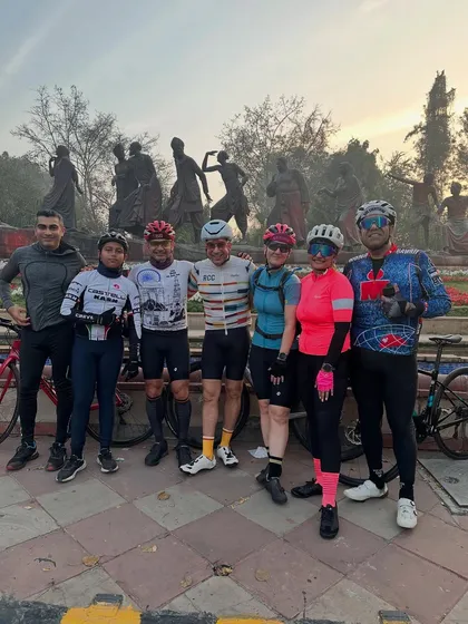A group of friends from the club posing together. Stronger together.