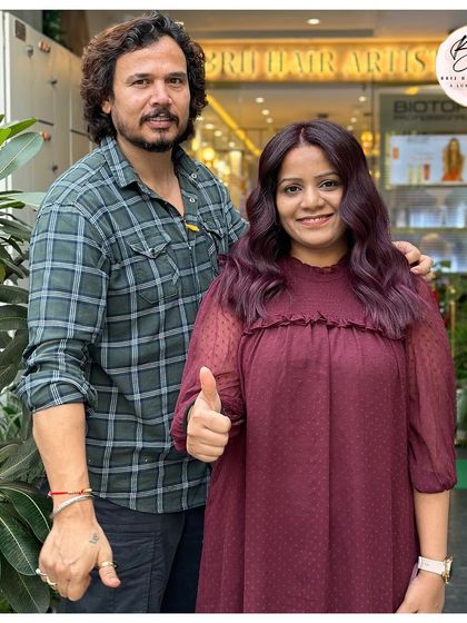 Pour yourself a glass of this bold grape wine color. A stunning and vibrant choice for a confident look.