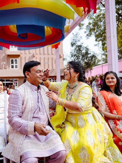 The Celebration Begins: Haldi, Mehndi & More 🌈 photo 6