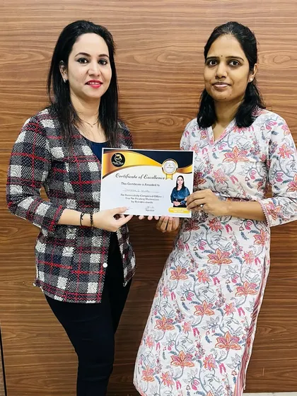 Celebrating another graduate from our saree draping masterclass. She is now equipped with a new skill to add to her services.