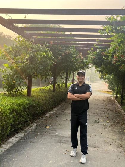 An early morning shot on a running path.