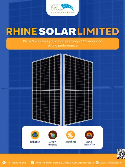 I give you a long warranty of 25 years and strong performance. My panels are reliable, certified, and provide green energy, making them a secure investment.
