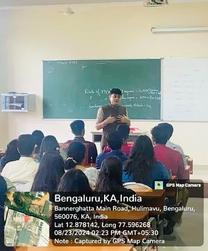 A full-circle moment, returning to my alma mater, Christ University, to deliver a guest lecture. Sharing my journey and the practical application of Vedic sciences with the next generation of business leaders was a deeply fulfilling experience. It reinforces my belief in bridging ancient wisdom with modern education.