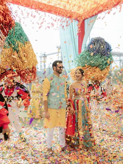 Vibrant Haldi & Mehndi Ceremonies photo 30