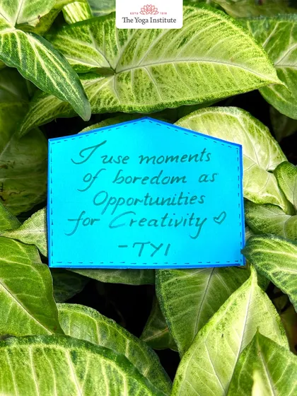 "I use moments of boredom as opportunities for creativity." Stillness often holds the seeds of creative growth. Embracing idle moments can spark new ideas and insights.