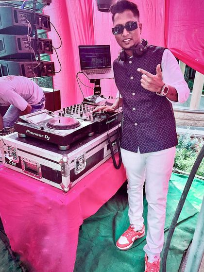 Geared up and ready to roll for another Baraat on Wheels. The professional Pioneer DJ console ensures a flawless mix, no matter where we are.